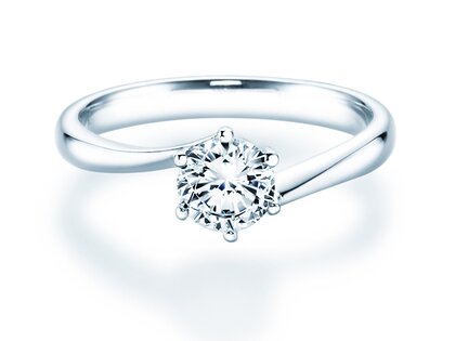 Verlobungsring Devotion in 14K Weißgold mit Diamant 0,75ct H/SI