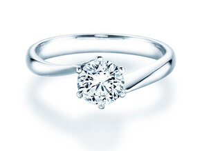 Verlobungsring Devotion in 18K Weißgold mit Diamant 1,00ct H/SI