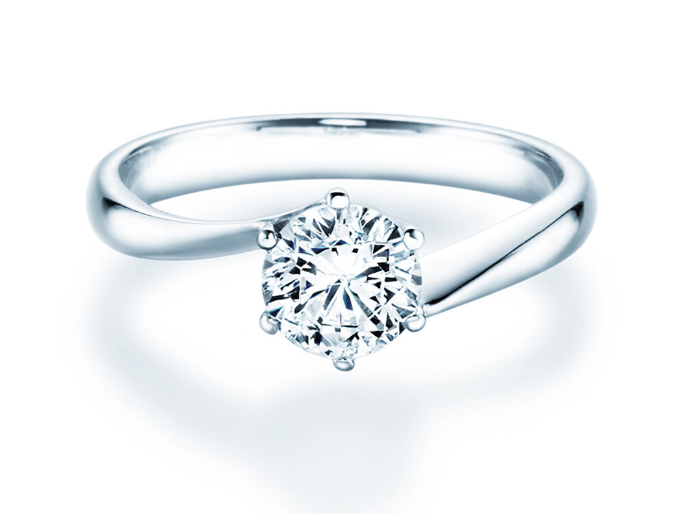 Verlobungsring Devotion in 9K Weißgold mit Diamant 3,00ct G/SI