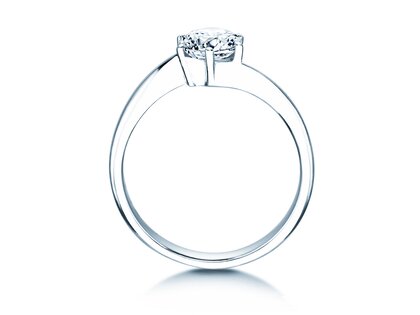 Verlobungsring Devotion in 18K Weißgold mit Diamant 1,00ct H/SI