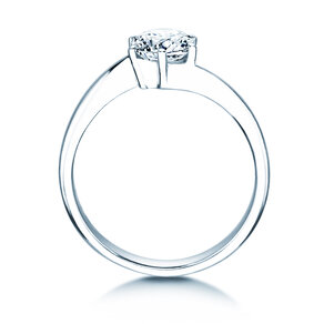 Verlobungsring Devotion in 18K Weißgold mit Diamant 1,00ct H/SI