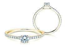 Verlobungsring Pure Diamond in 9K Gelbgold mit Diamanten 0,54ct G/SI