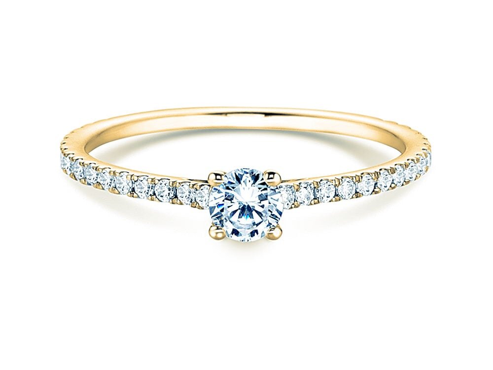 Verlobungsring Pure Diamond in 18K Gelbgold mit Diamanten 0,49ct G/SI