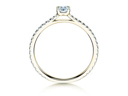 Verlobungsring Pure Diamond in 9K Gelbgold mit Diamanten 0,54ct G/SI