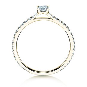 Verlobungsring Pure Diamond in 9K Gelbgold mit Diamanten 0,54ct G/SI