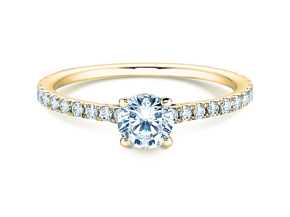 Verlobungsring Pure Diamond in 9K Gelbgold mit Diamanten 0,82ct G/SI