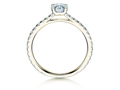 Verlobungsring Pure Diamond in 14K Gelbgold mit Diamanten 0,92ct G/SI