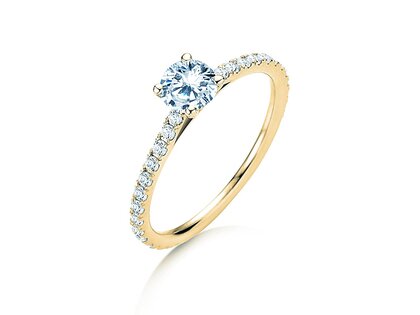 Verlobungsring Pure Diamond in 14K Gelbgold mit Diamanten 0,92ct G/SI