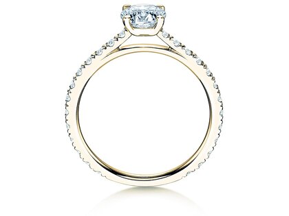 Verlobungsring Pure Diamond in 14K Gelbgold mit Diamanten 1,17ct G/SI