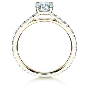 Verlobungsring Pure Diamond in 14K Gelbgold mit Diamanten 1,17ct G/SI