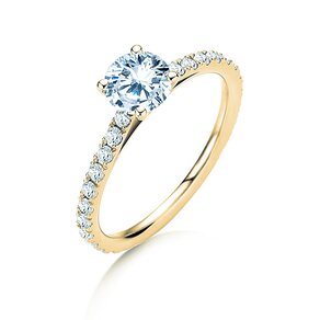 Verlobungsring Pure Diamond in 14K Gelbgold mit Diamanten 1,17ct G/SI