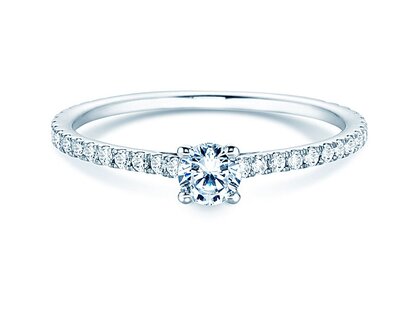 Verlobungsring Pure Diamond in 9K Weißgold mit Labordiamanten 0,54ct E/VS