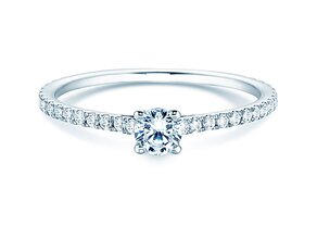 Verlobungsring Pure Diamond in 9K Weißgold mit Labordiamanten 0,54ct E/VS
