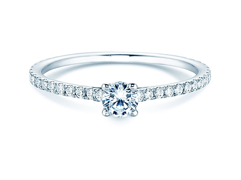 Verlobungsring Pure Diamond in 18K Weißgold mit Diamanten 0,54ct G/SI