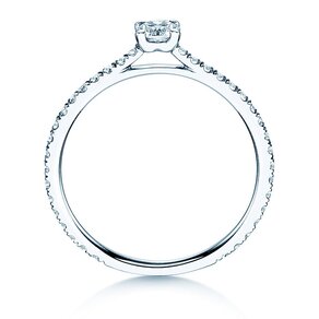 Verlobungsring Pure Diamond in 9K Weißgold mit Labordiamanten 0,54ct E/VS