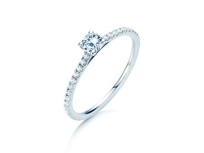 Verlobungsring Pure Diamond in 9K Weißgold mit Labordiamanten 0,54ct E/VS