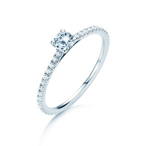 Verlobungsring Pure Diamond in 9K Weißgold mit Labordiamanten 0,54ct E/VS