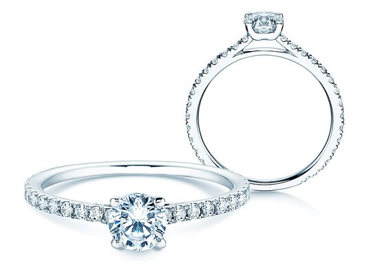 Verlobungsring Pure Diamond in 14K Weißgold mit Diamanten 0,92ct G/SI