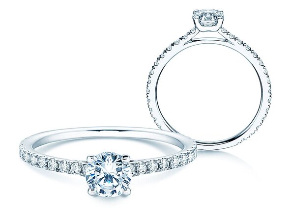 Verlobungsring Pure Diamond in 14K Weißgold mit Diamanten 0,92ct G/SI