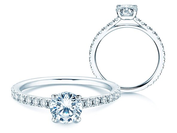 Verlobungsring Pure Diamond in 18K Weißgold mit Labordiamanten 1,48ct E/VS