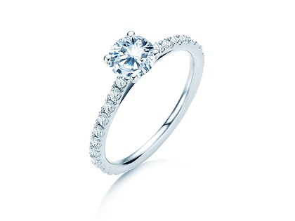 Verlobungsring Pure Diamond in 18K Weißgold mit Labordiamanten 1,48ct E/VS