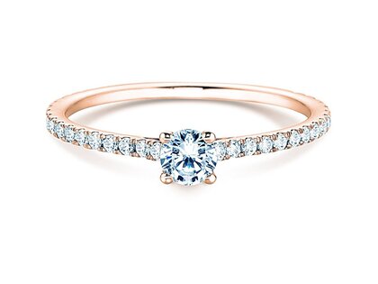 Verlobungsring Pure Diamond in 9K Roségold mit Labordiamanten 0,54ct E/VS