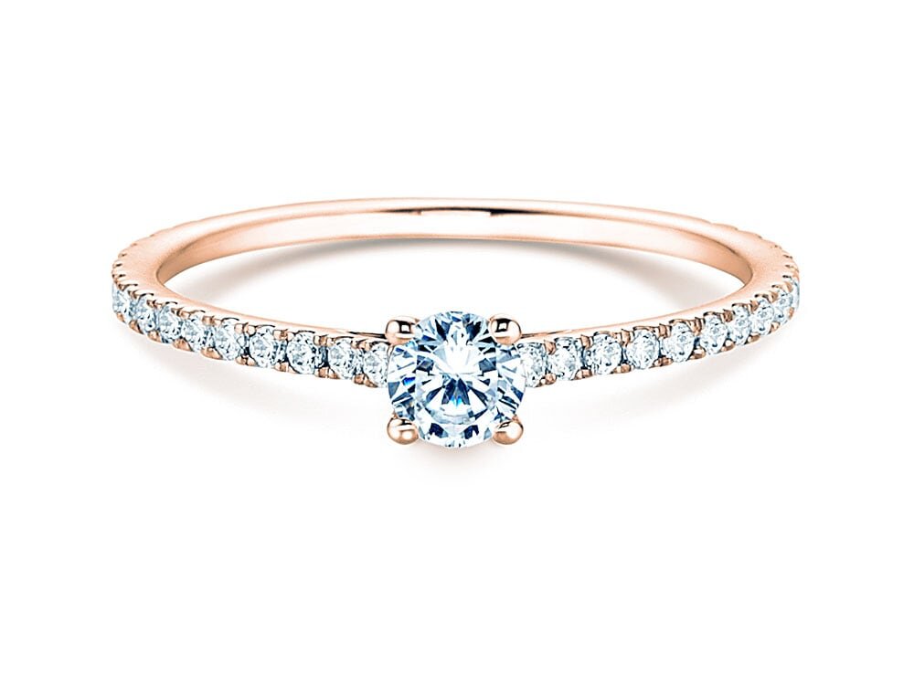 Verlobungsring Pure Diamond in 9K Roségold mit Diamanten 0,62ct G/SI