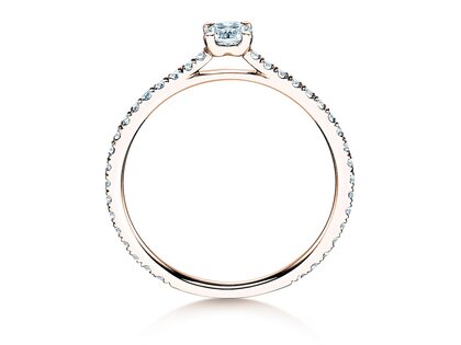 Verlobungsring Pure Diamond in 9K Roségold mit Labordiamanten 0,54ct E/VS