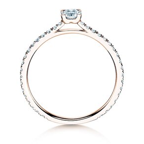 Verlobungsring Pure Diamond in 9K Roségold mit Labordiamanten 0,54ct E/VS
