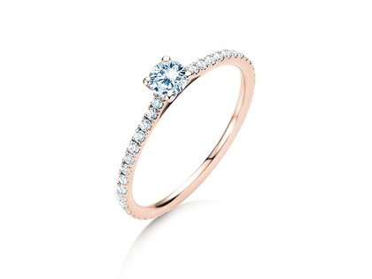 Verlobungsring Pure Diamond in 9K Roségold mit Labordiamanten 0,54ct E/VS