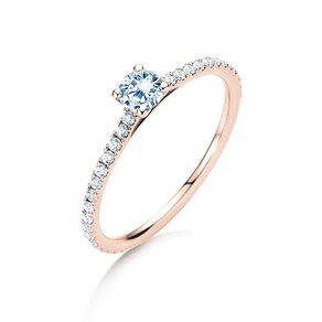 Verlobungsring Pure Diamond in 9K Roségold mit Labordiamanten 0,54ct E/VS
