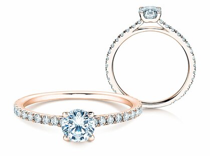 Verlobungsring Pure Diamond in 18K Roségold mit Diamanten 0,82ct