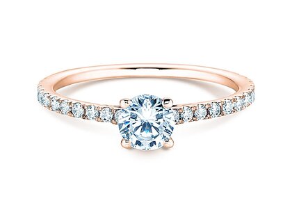 Verlobungsring Pure Diamond in 18K Roségold mit Diamanten 0,92ct G/SI