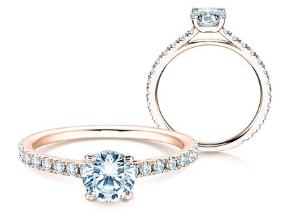 Verlobungsring Pure Diamond in 18K Roségold mit Diamanten 1,17ct G/SI