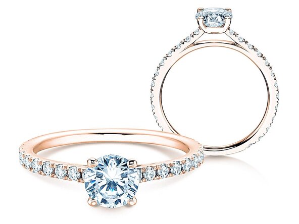 Verlobungsring Pure Diamond in 18K Roségold mit Diamanten 1,17ct G/SI