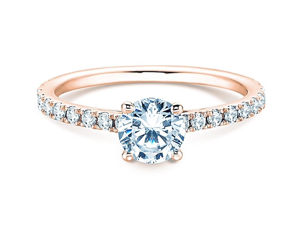 Verlobungsring Pure Diamond in 9K Roségold mit Diamanten 1,17ct G/SI