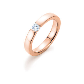 Verlobungsring Infinity in 18K Roségold mit Diamant 0,30ct H/SI