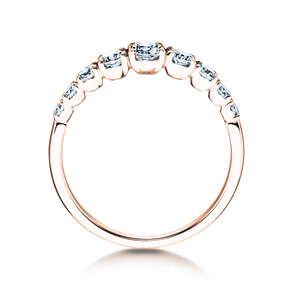 Verlobungsring 9 Diamonds in 14K Roségold mit Diamanten 0,43ct G/SI
