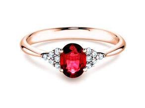 Verlobungsring Vivid in Roségold