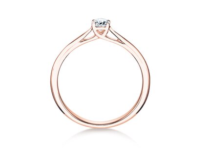 Verlobungsring Delight in 18K Roségold mit Diamant 0,20ct G/SI