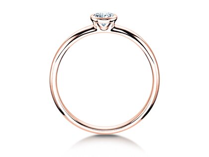 Verlobungsring Eternal in 18K Roségold mit Diamant 0,20ct G/SI