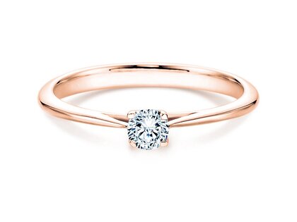 Verlobungsring Delight in 18K Roségold mit Diamant 0,30ct H/SI