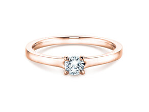 Verlobungsring Modern in Roségold