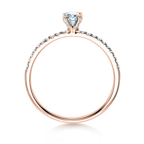 Verlobungsring Grace in 18K Roségold mit Diamanten 0,70ct G/SI