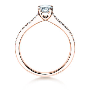 Verlobungsring Claire in 18K Roségold mit Diamanten 0,70ct G/SI