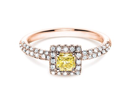 Verlobungsring Sophie in 18K Roségold mit Diamanten 1,02ct