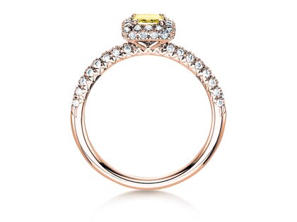 Verlobungsring Sophie in 18K Roségold mit Diamanten 1,02ct