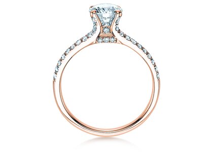 Verlobungsring Dynasty in 18K Roségold mit Diamanten 1,27ct G/SI