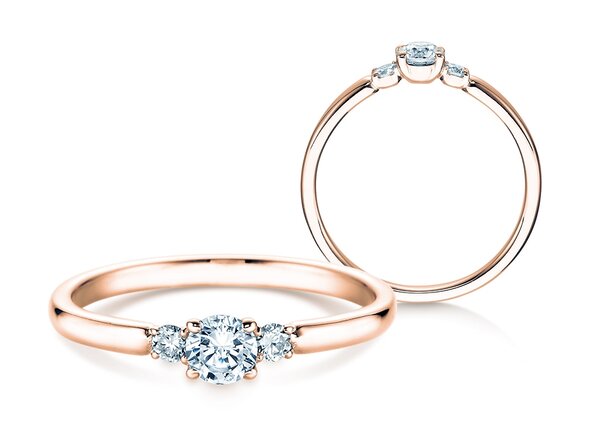 Verlobungsring Vivid Petite Diamond in Roségold