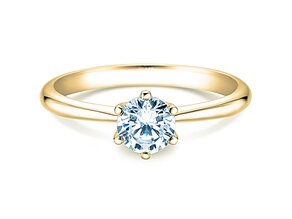 Verlobungsring Spirit in 9K Gelbgold mit Labordiamant 1,00ct E/VS